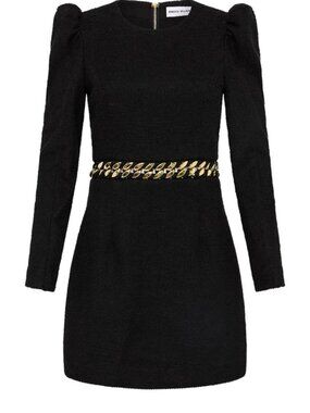 Rebecca Vallance Carine chain-embellished tweed mini dress